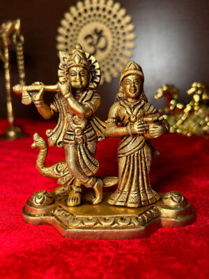 Brass Super Fine Murlidhar Radha Krishan Idol