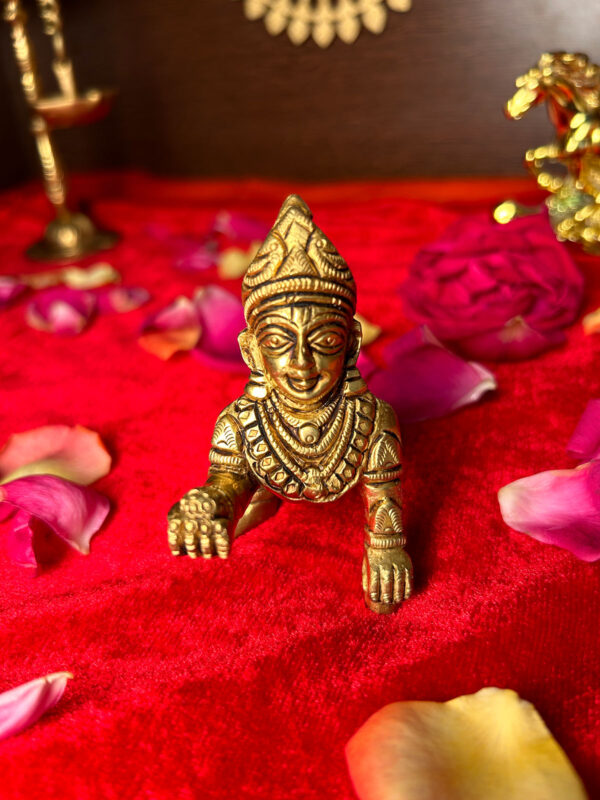 Beautiful Pure Brass Big Laddu Gopal